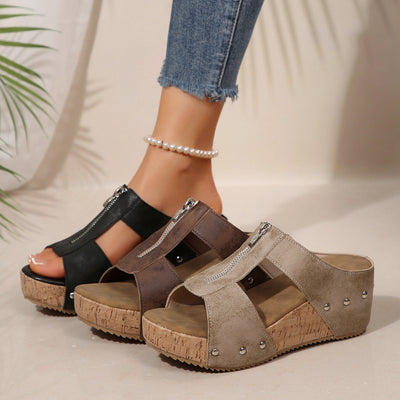 Astrid™ – Orthopedic Wedge Sandals with Open Toe